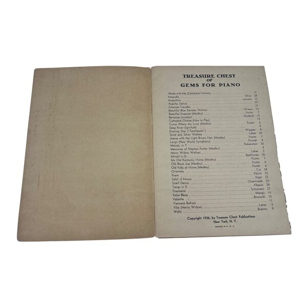 Vintage 1935 & 1936 Sheet Music Books Treasure Chest Homespun & Piano - Picture 3 of 7